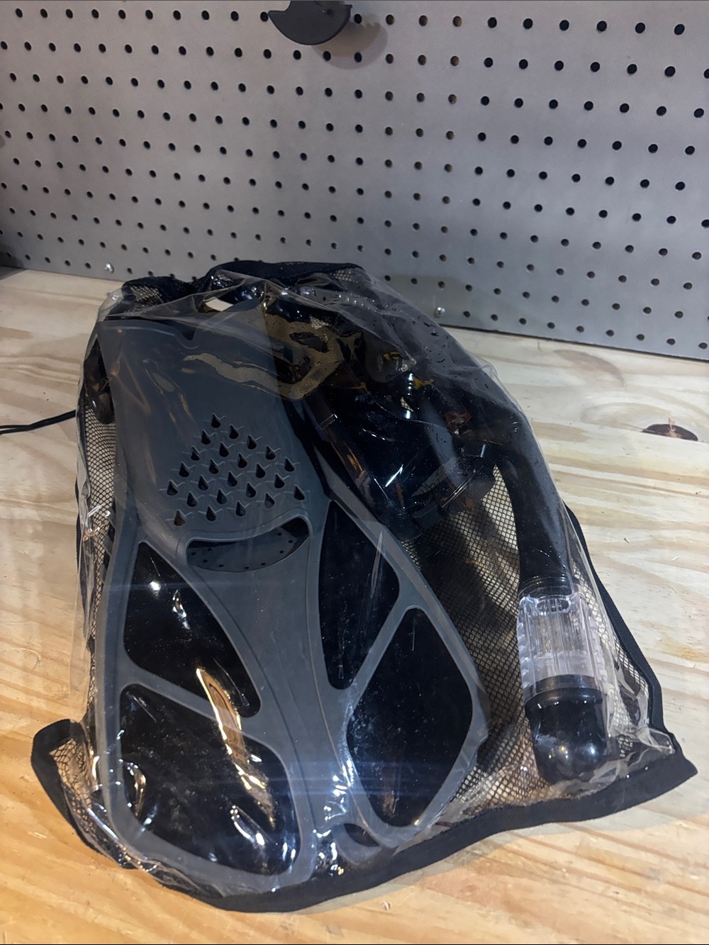 Black Snorkel Fin and Mask Set - Unbranded